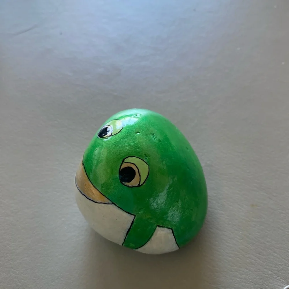 Rock Art Frog 3” x2.5” x2”